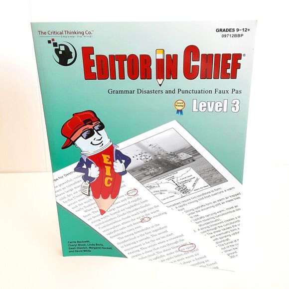 Editor in Chief Level 3 Workbook Grades 9-12+ Award Winning Critical Thinking Co - Picture 8 of 8